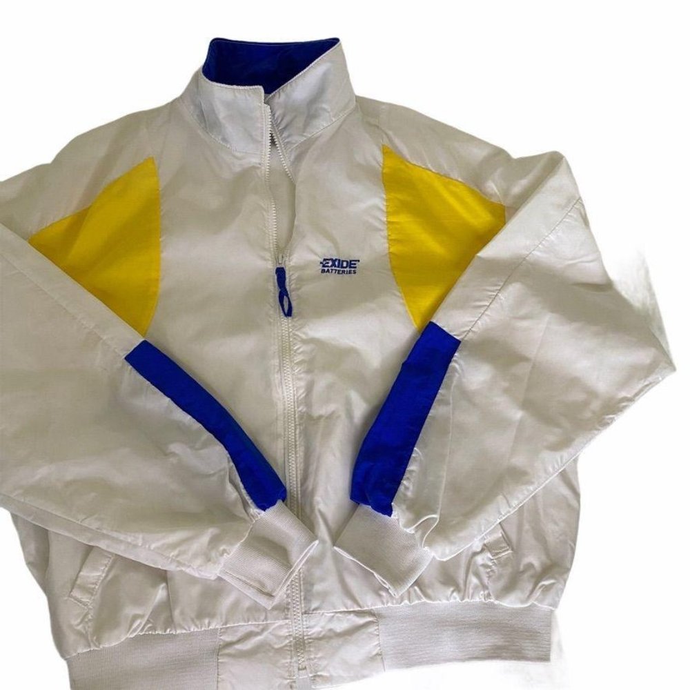 Vintage Swingster Windbreaker Unisex Mens XL Multicolor Color Block Nylon